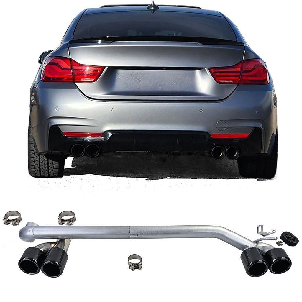 Uitlaat 4 x Sierstuk Black Tip Bmw 4 serie F32 F33 F36 M4 lo, Verzenden