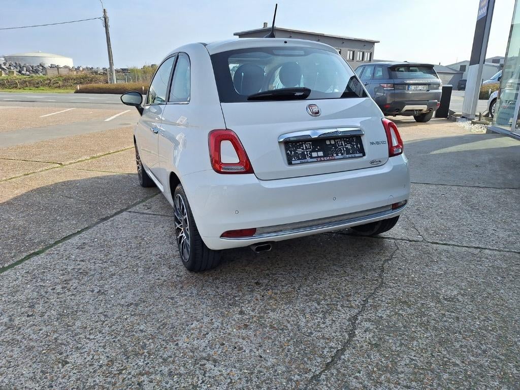 Fiat 500 1.0 Hybrid, Auto's, Fiat, Voorwielaandrijving, 4 zetels, Leder en Stof, Wit