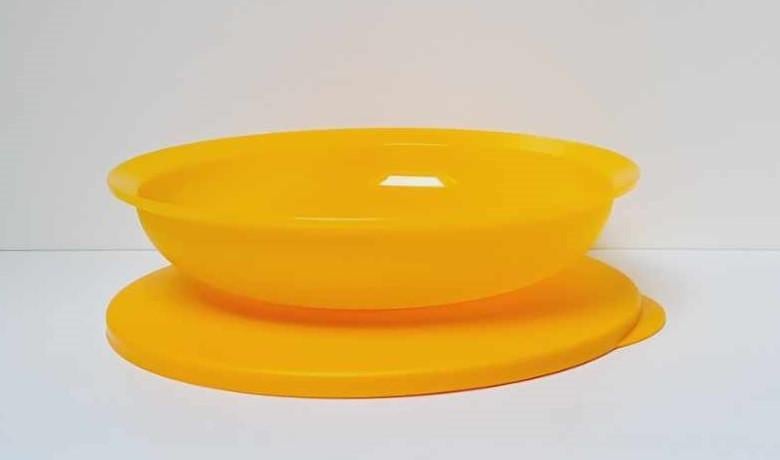 Tupperware™ « Assiette Double Classic2000 » 700 ml - jaune, Envoi, Neuf, Jaune, Récipient ou Bol