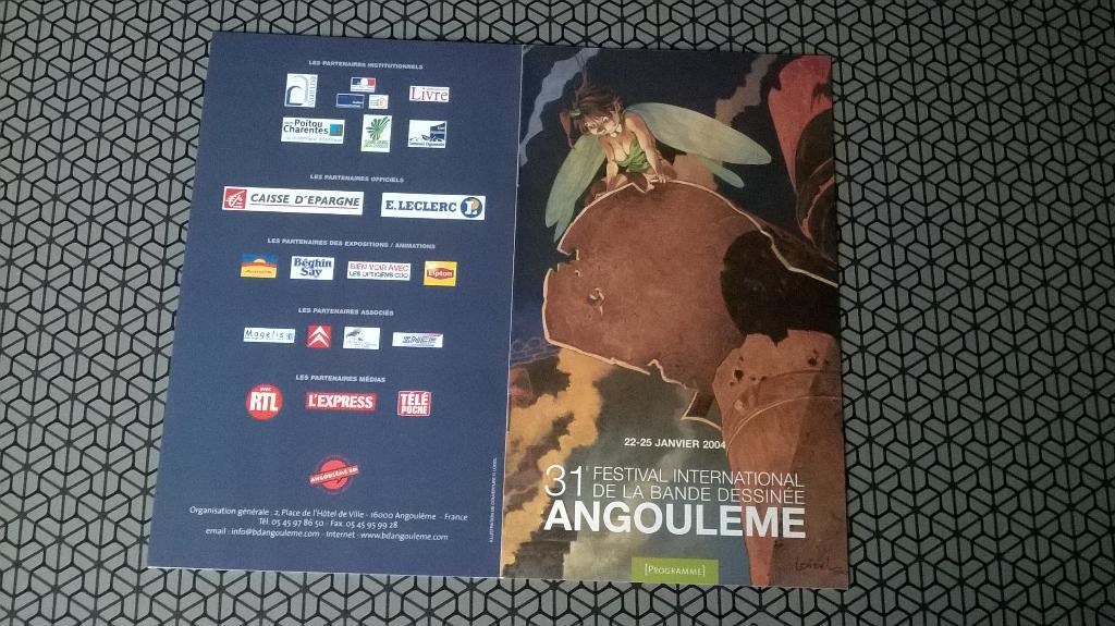 Programma 31ste festival van Angoulème – Régis Loisel, Gelezen, Eén stripboek, Ophalen of Verzenden, Régis Loisel