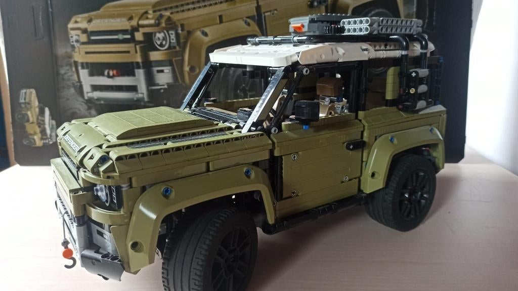42110 LEGO Technic Land Rover Defender, Ophalen of Verzenden, Zo goed als nieuw, Complete set, Lego