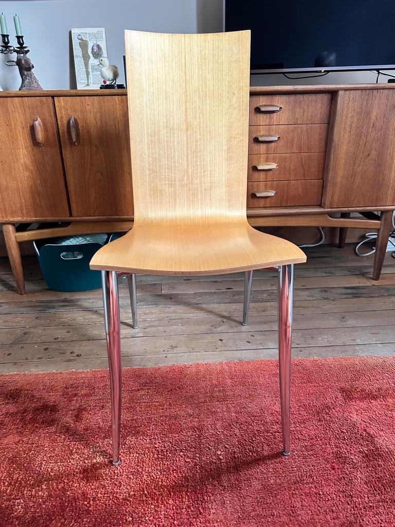 8x Philippe Starck design stoelen, Huis en Inrichting, Stoelen, Ophalen, Bruin, Zo goed als nieuw, Vijf, Zes of meer stoelen