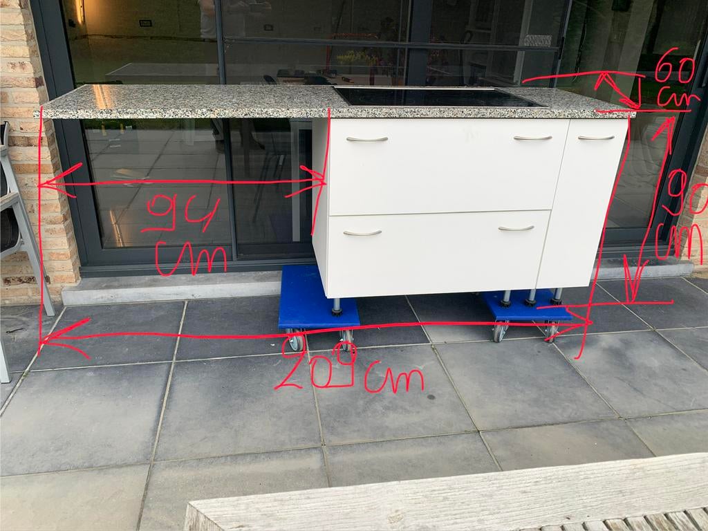 Keuken werkblad, Huis en Inrichting, Ophalen, Gebruikt