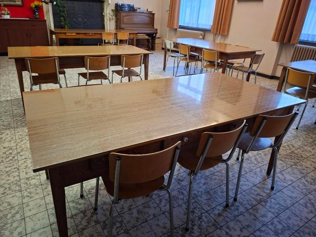 Kloostertafel(s), Huis en Inrichting, Tafels | Eettafels, Ophalen, Gebruikt, 200 cm of meer, 50 tot 100 cm