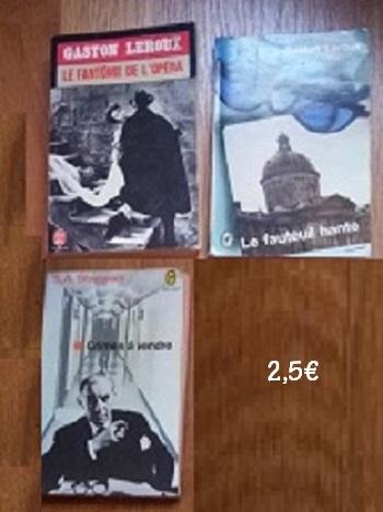 policier 2,50€/l Steeman, Leblanc, Leroux, Simenon, Livres, Enlèvement ou Envoi, Utilisé, Steeman, Leblanc Leroux, Adaptation télévisée