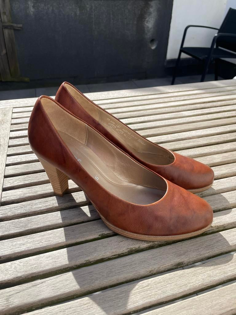 Escarpins et chaussures en cuir Gabor, Escarpins, Comme neuf, Brun, Enlèvement