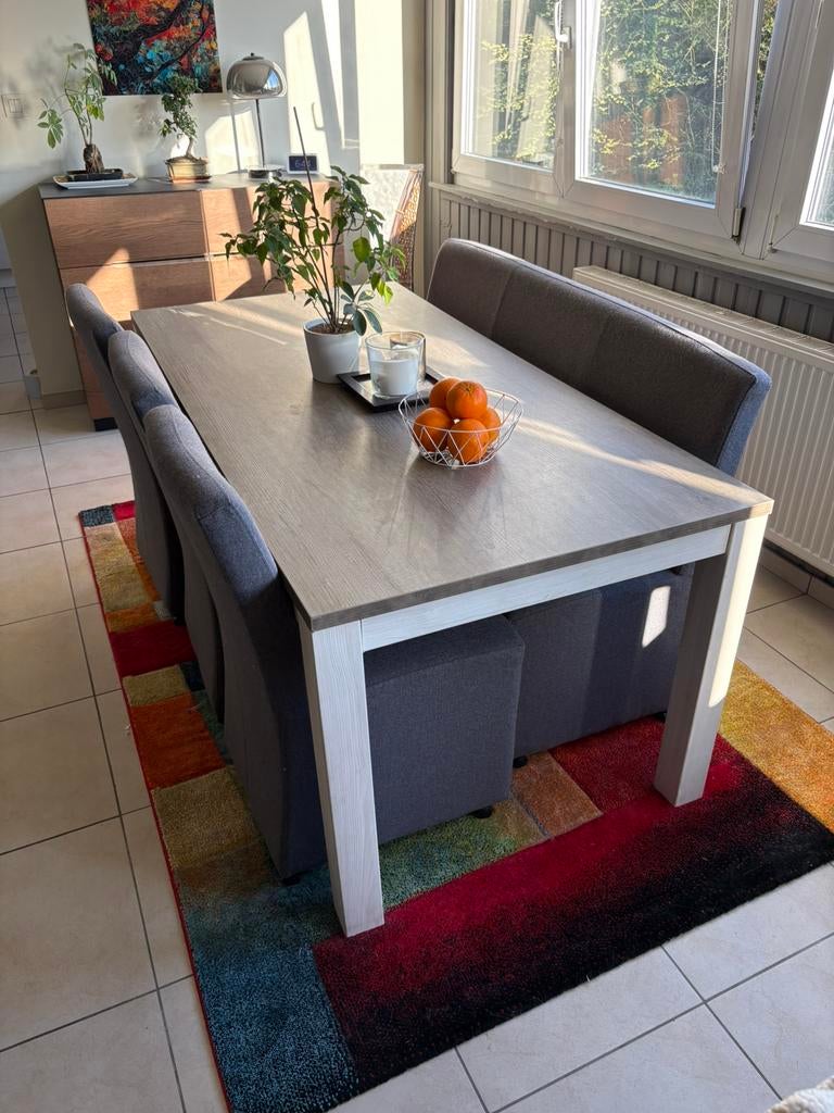 Table de salle à manger en stratifié 180x90, 150 à 200 cm, Cinq personnes ou plus, Enlèvement, Utilisé