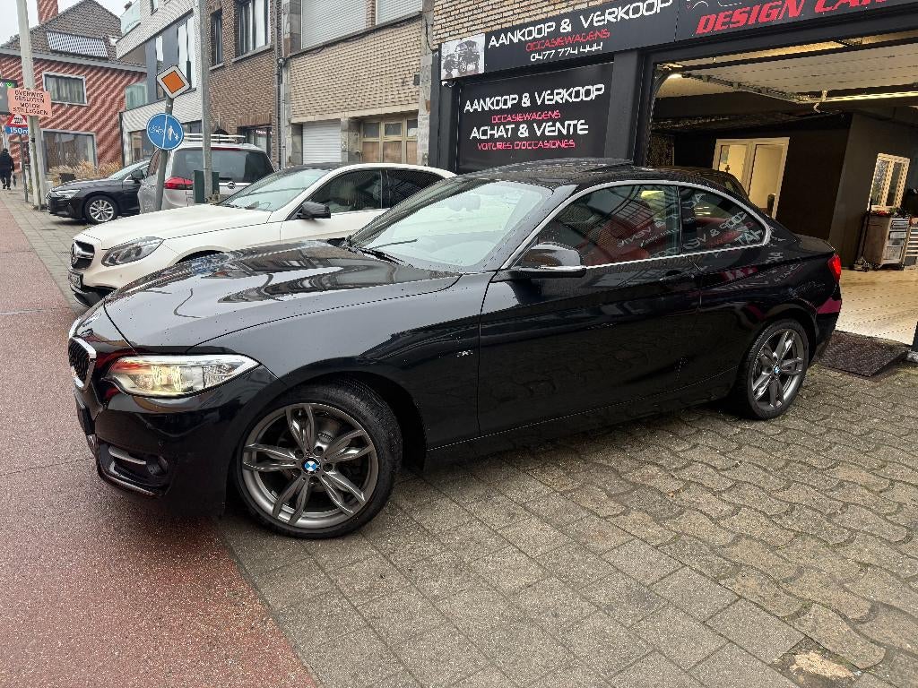 BMW 220i Benzine Coupé 184Pk 45000km Sport Line, Automaat, Euro 6, 2 Reeks, Zwart