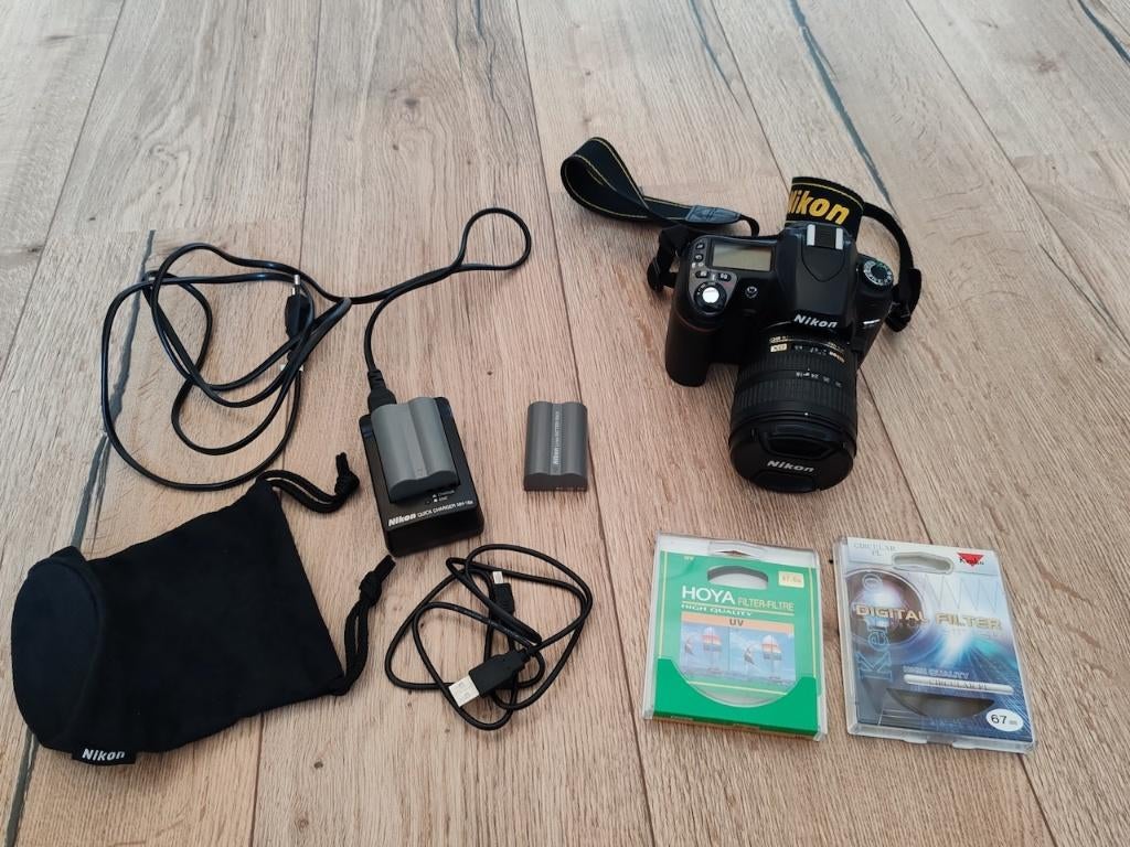 Nikon D80 met 18-70 en accessoires, Ophalen, Gebruikt, Spiegelreflex, 4 t/m 7 keer