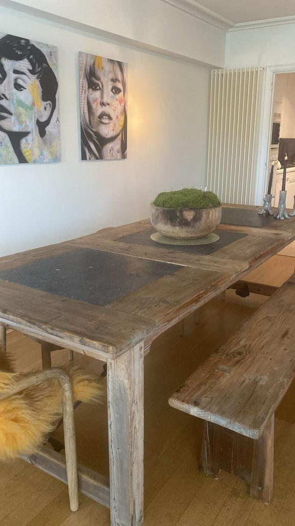 Table avec banc À VENDRE, Enlèvement