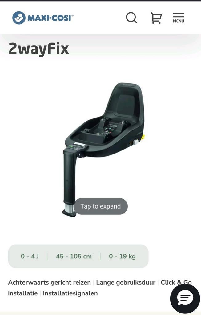 Maxi-cosi pebble plus + 2wayfix isofix basis, Enlèvement, Maxi-Cosi