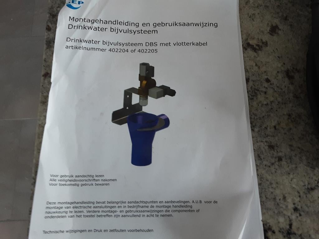 Bijvulsysteem voor water, Ophalen, Nieuw, Overige typen