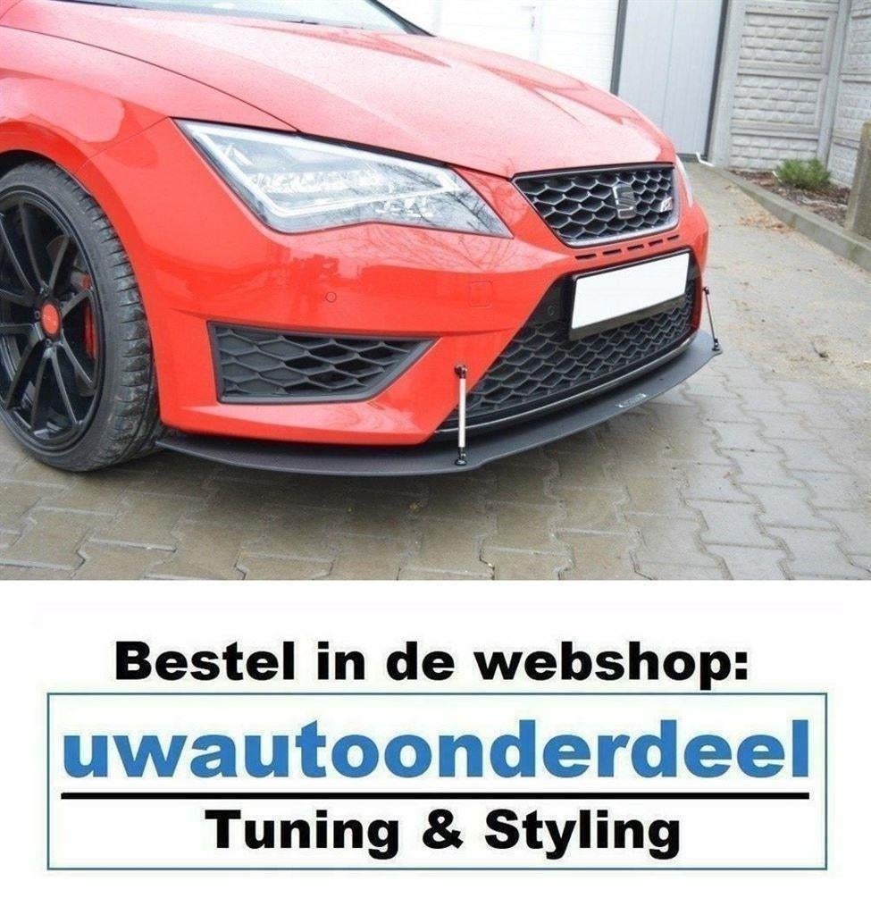 Maxton Spoiler Voorspoiler Lip Splitter Voor Seat Leon Cupra, Envoi
