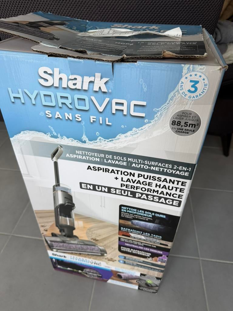 Aspirateur lavant Shark sans fil sous garantie., Enlèvement, Aspirateur