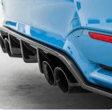 M - Diffuser carbon diffuser achterbumper BMW 3 / 4 serie M3, Auto-onderdelen, Carrosserie, Bumper, BMW, Achter, Nieuw, Herkomst onderdeel bekend