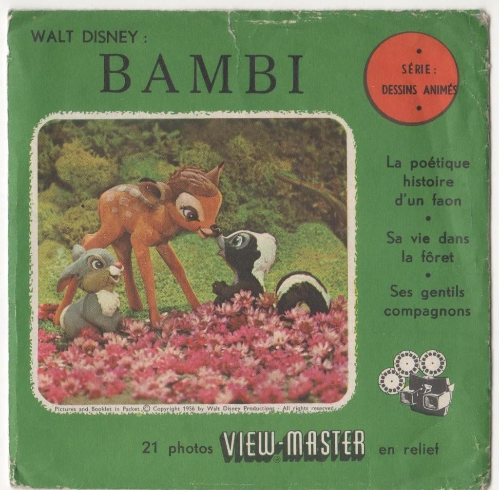 View-master Bambi FT - 42 A B C, Ophalen of Verzenden