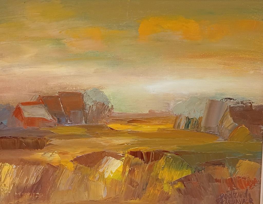 GODFRIED THEUNYNCK (1944-2020) peinture « nébuleuse », Antiquités & Art, Enlèvement ou Envoi