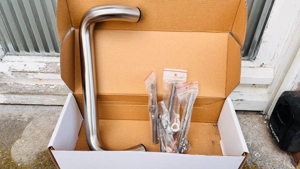 Deur trekker inox, Ophalen, Zo goed als nieuw, Inox