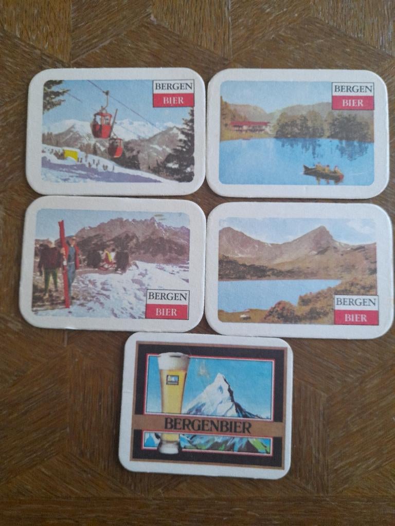 5 sous-verres à bière, Collections, Enlèvement ou Envoi