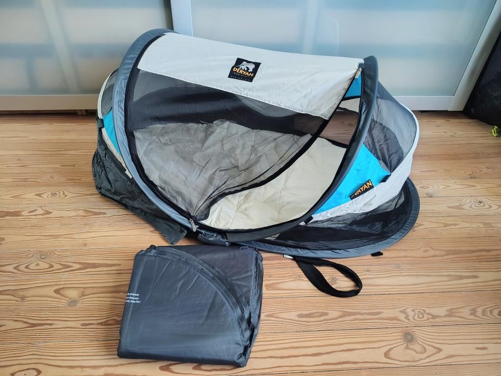 Deryan Travel Cot Luxe baby bed reisbed tent, Enlèvement, Comme neuf, Lit de voyage