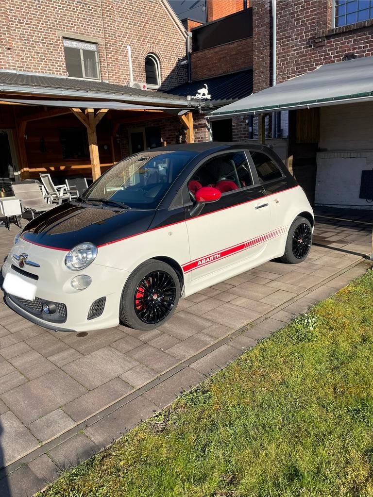 Abarth 500C Tricolor Cabrio, Auto's, 4 cilinders, Cabriolet, 400 kg, Wit