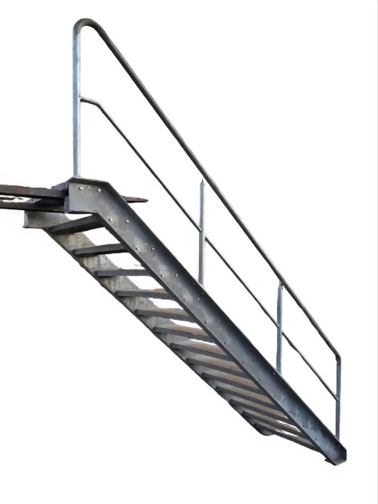 Metalen trappen galva 250cm stalen trap verzinkt 2.5 meter, Ophalen, Gebruikt