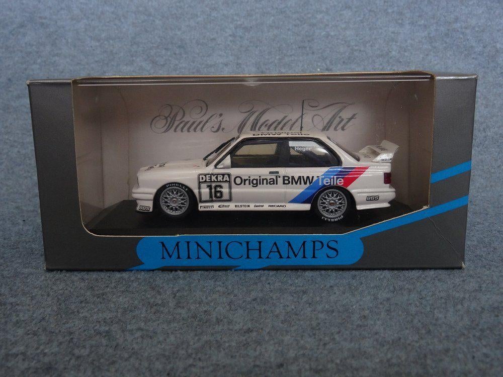 BMW E30 M3 DTM 1991 #16 Linder Heger Minichamps 1:43 OVP, Hobby & Loisirs créatifs, Voitures miniatures | 1:43, Utilisé, Voiture