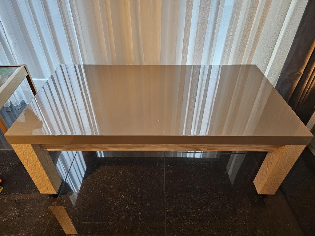 Table basse/table d'appoint à roulettes, Maison & Meubles, Enlèvement ou Envoi, Comme neuf, 75 cm ou plus, Rectangulaire