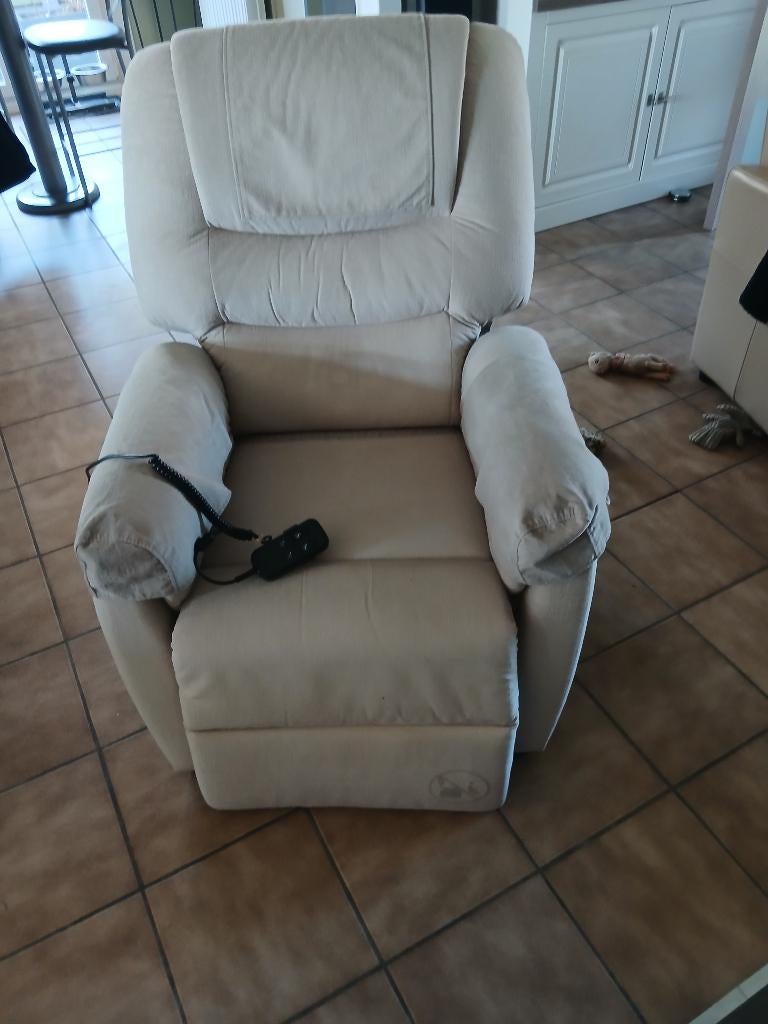 fauteuil relax électrique, Enlèvement, Comme neuf, Tissus