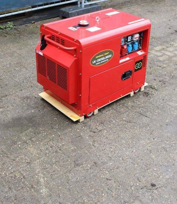 NOODSTROOM STROOMGROEP/GENERATOR 9500W 11,9KVA NIEUW ACTIE, Doe-het-zelf en Bouw, Dieselolie, Geluidgedempt, Nieuw, Ophalen of Verzenden