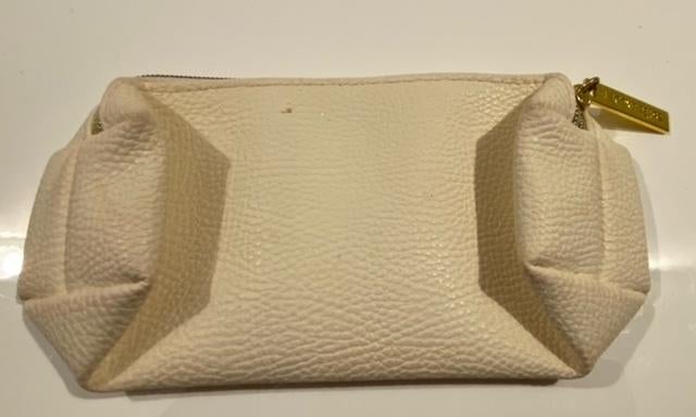 Estee Lauder ecru toilettas, Ophalen of Verzenden, Gebruikt, Beige, Heer of Dame