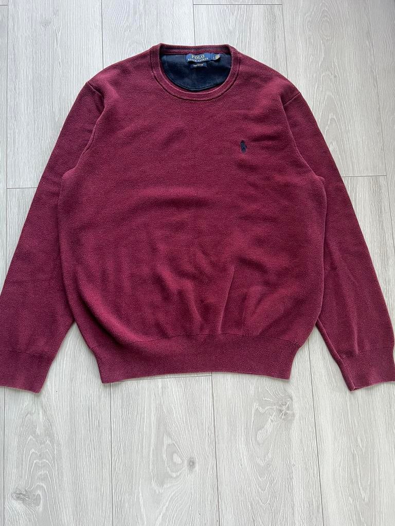 Ruby Polo Ralph Lauren sweater, Ophalen of Verzenden, Zo goed als nieuw, Maat 48/50 (M), Rood