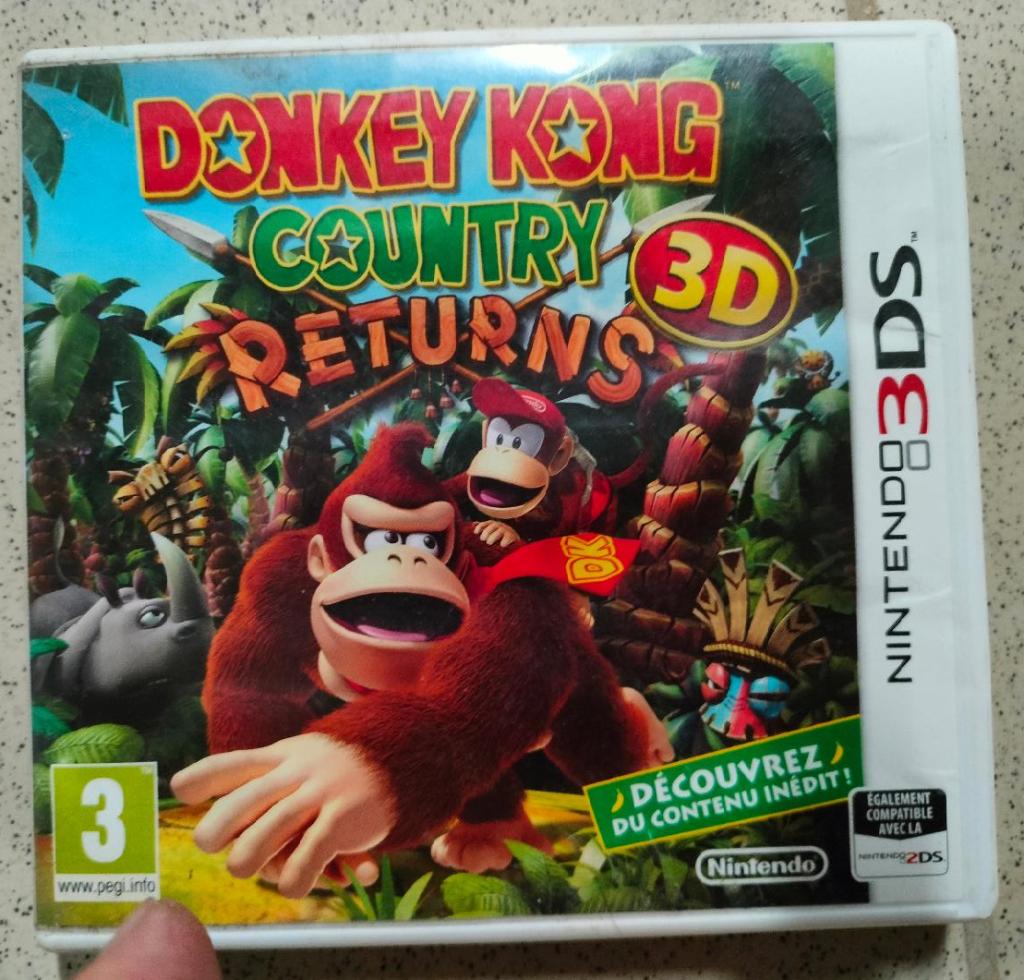 jeu nintendo 3ds donkey kong country returns, Consoles de jeu & Jeux vidéo, Enlèvement, Utilisé