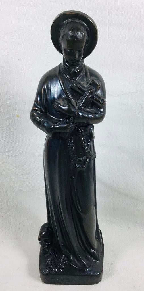 Statue ancienne de Saint Gérard en étain zamak, Enlèvement ou Envoi