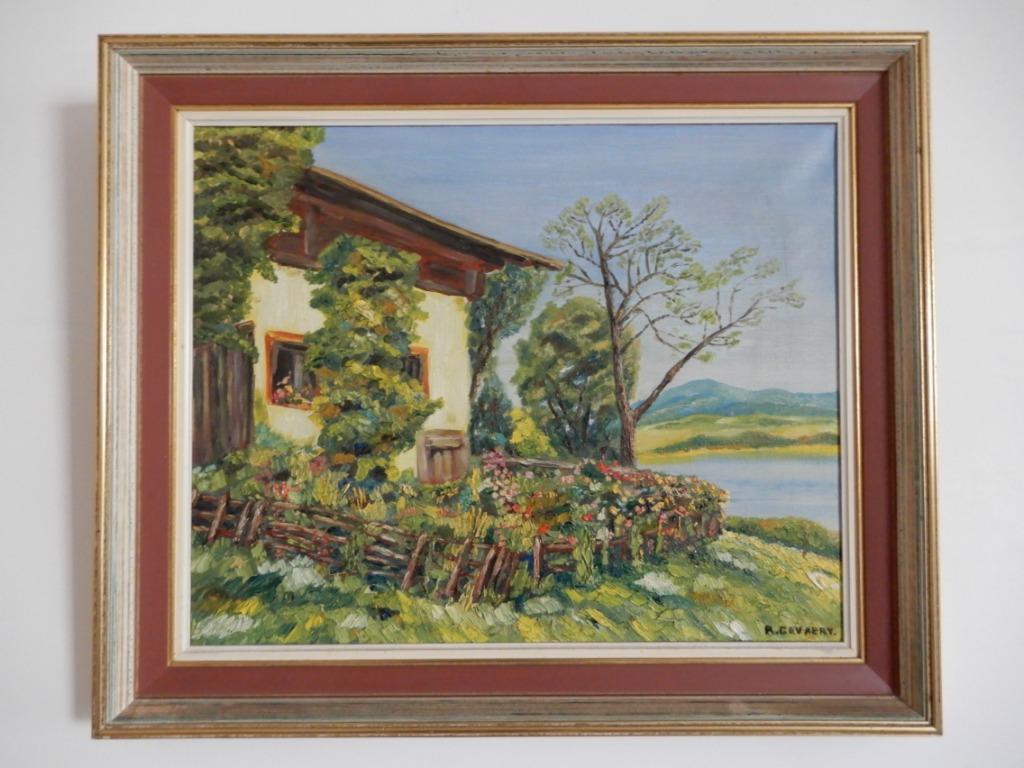 Schilderij uit de Provence R. Gevaert, Antiek en Kunst, Kunst | Schilderijen | Klassiek, Ophalen of Verzenden