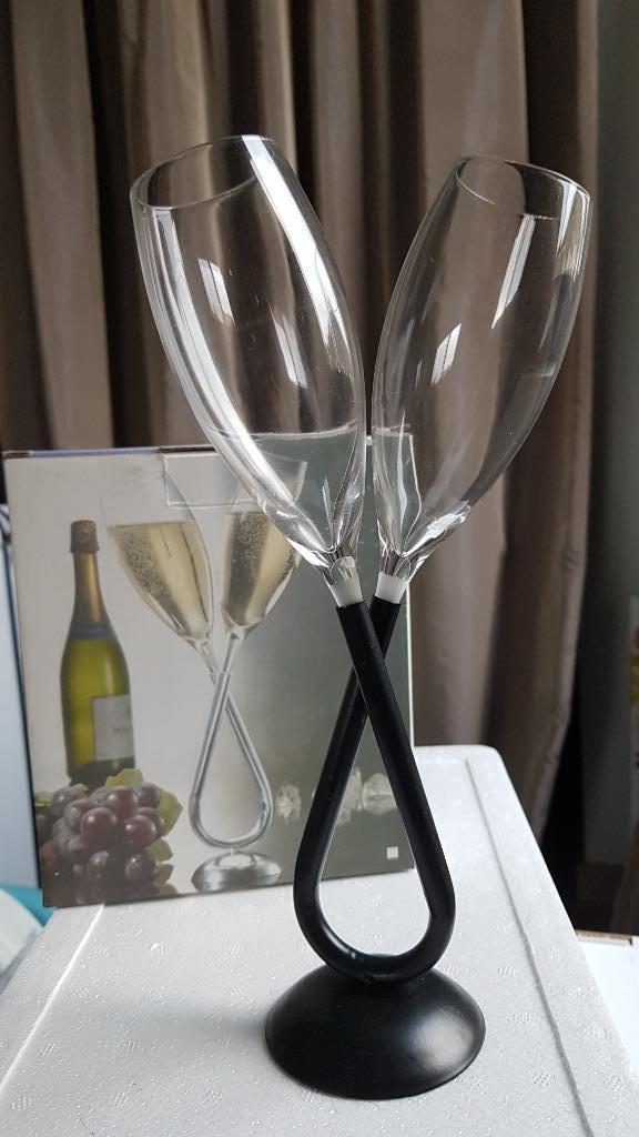 dubbel champagneglas, Enlèvement ou Envoi, Neuf, Autres types