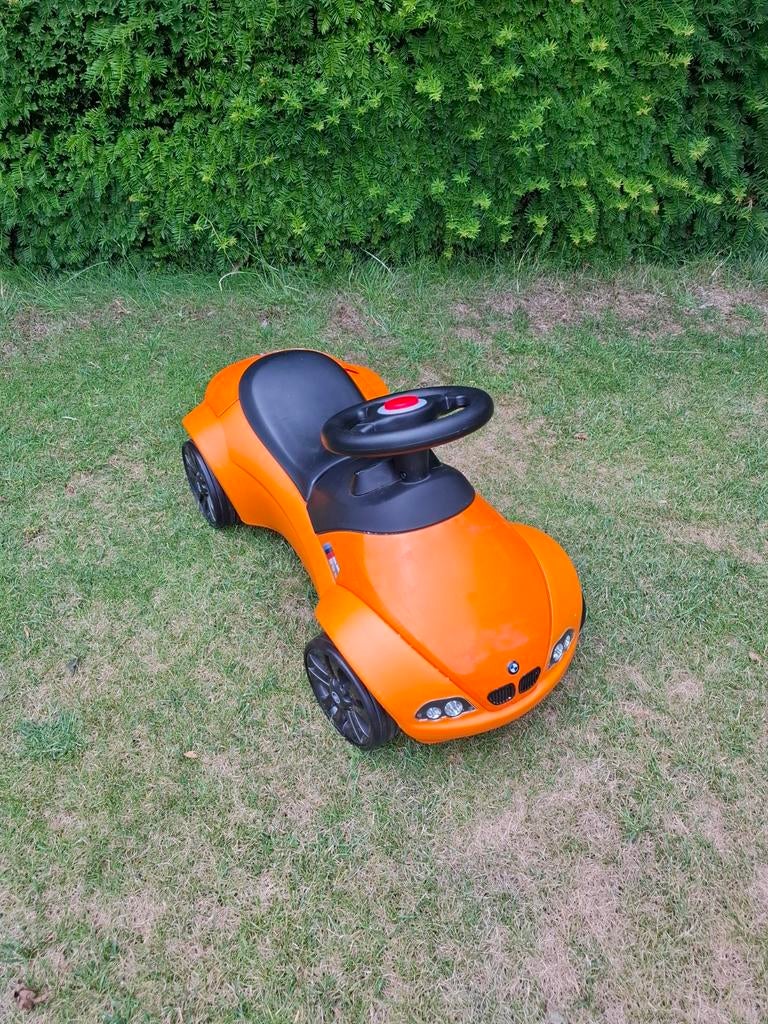 Loopauto BMW oranje, enkel binnen gebruikt, Kinderen en Baby's, Ophalen, Zo goed als nieuw