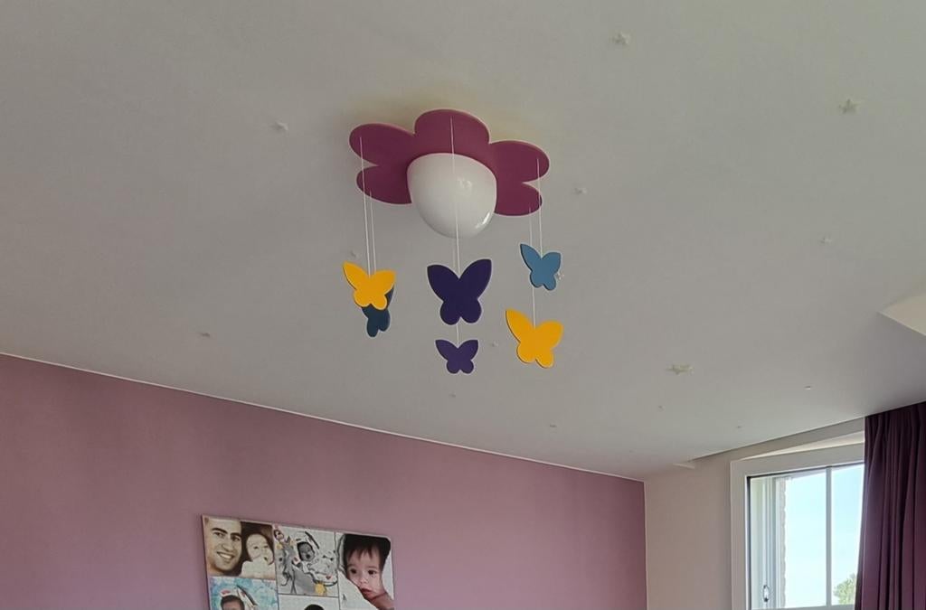 Plafonnier Philips mykidsroom violet, Enlèvement, Comme neuf, Verre