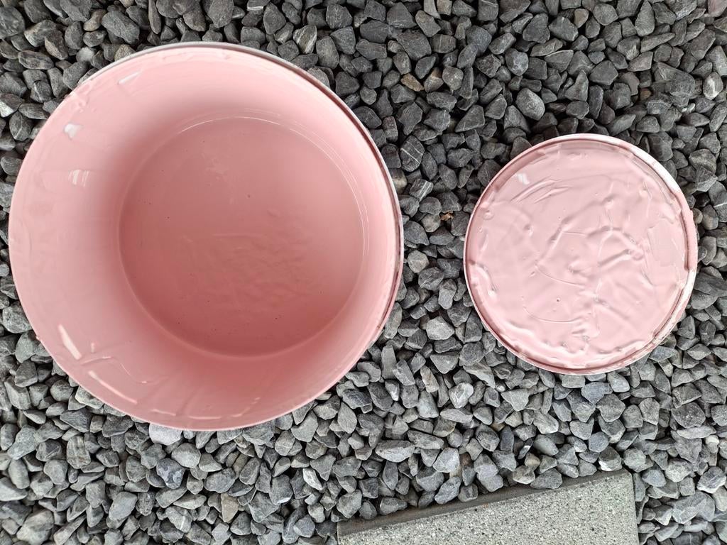 Satin rose binnenhuisverf, Bricolage & Construction, Peinture, Vernis & Laque, Neuf, Moins de 5 litres, Rose, Enlèvement