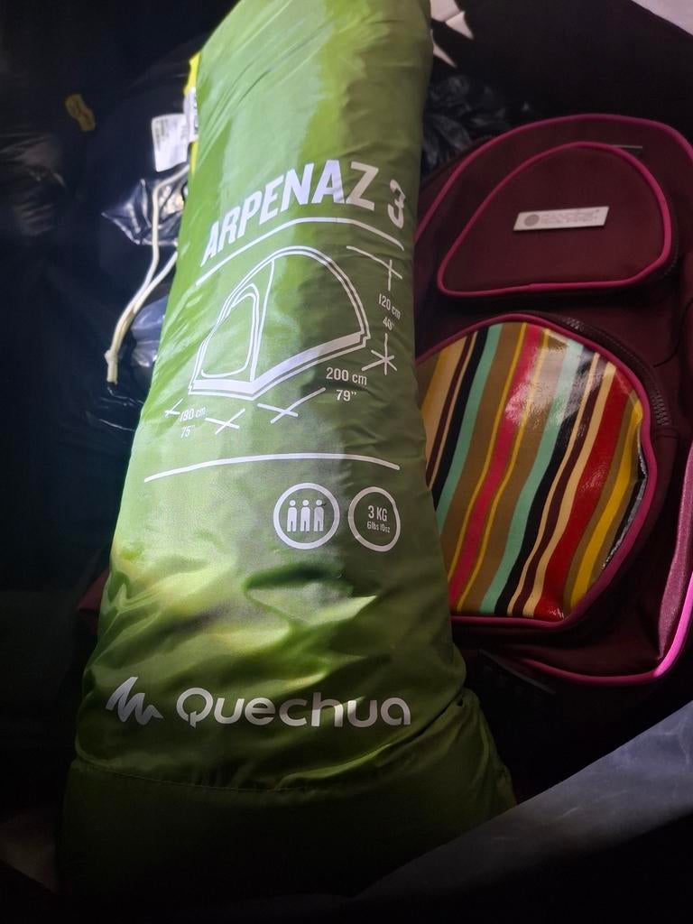 Tante de camping Arpenaz 3, plus 3 sacs de couchages, Caravanes & Camping, Enlèvement ou Envoi