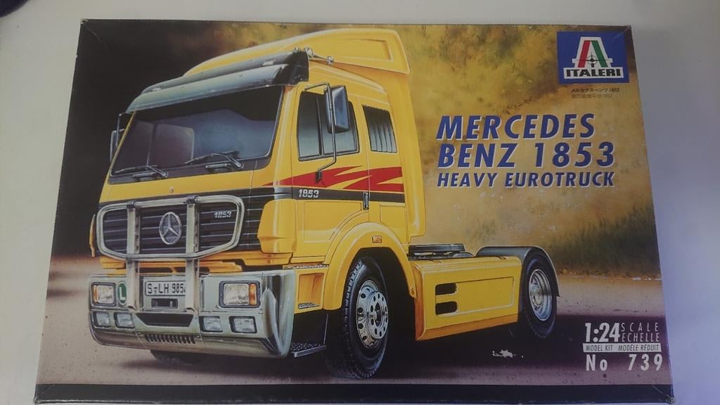 Model vrachtwagen Mercedes 1853 Italeri, Hobby en Vrije tijd, Modelbouw | Auto's en Voertuigen, Nieuw, Truck, Groter dan 1:32