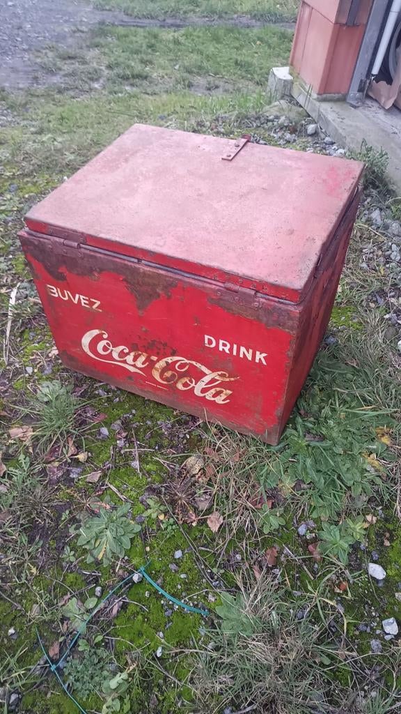 Ancien bac frigo coca cola 1950, Collections
