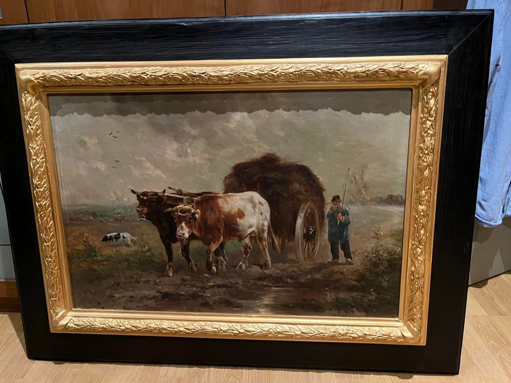 Prachtig schilderij Henry Schouten, Antiquités & Art, Art | Peinture | Classique, Enlèvement