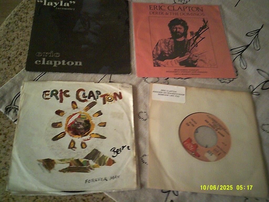 Eric Clapton Vinyl singels -Layla......Wonderful Tonight, Ophalen of Verzenden, Zo goed als nieuw, Overige formaten, Poprock