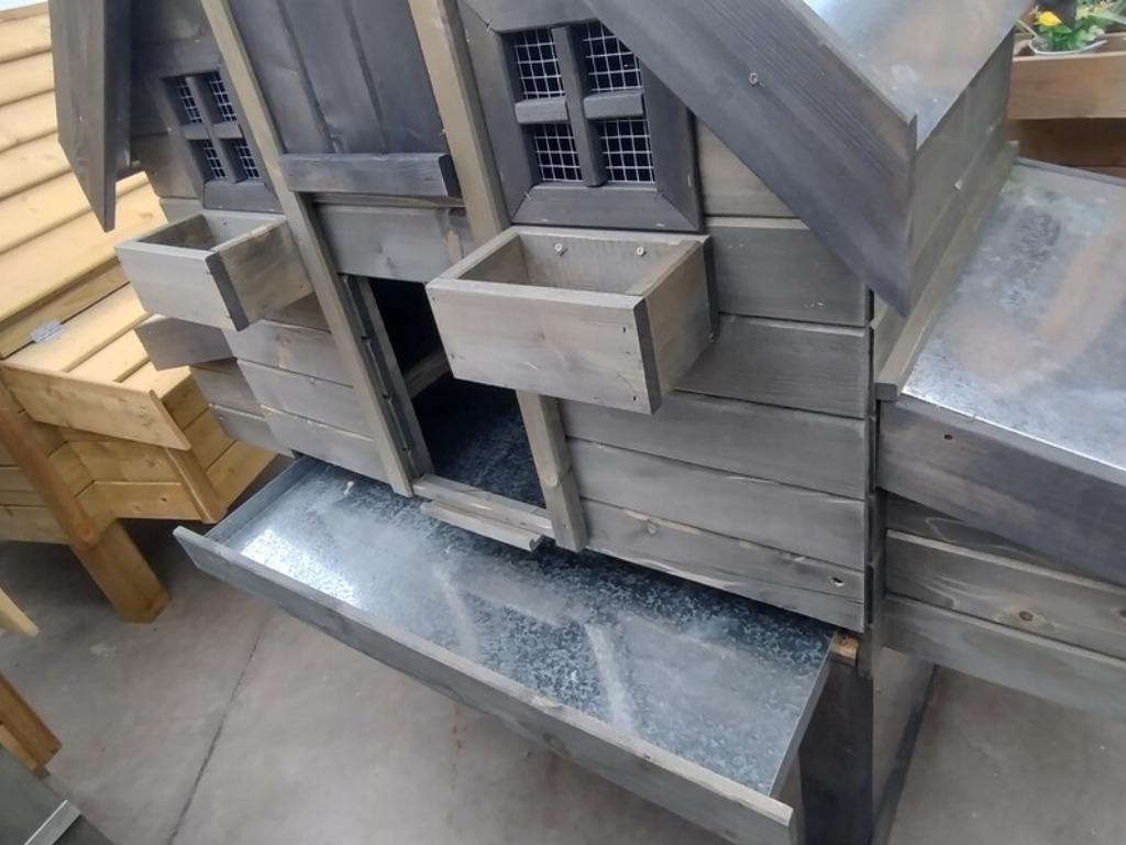 Kippenhok Bavaria 10 met metalen dak voor kippen - legkippen, Dieren en Toebehoren, Ophalen of Verzenden, Nieuw, Kippenhok of Kippenren