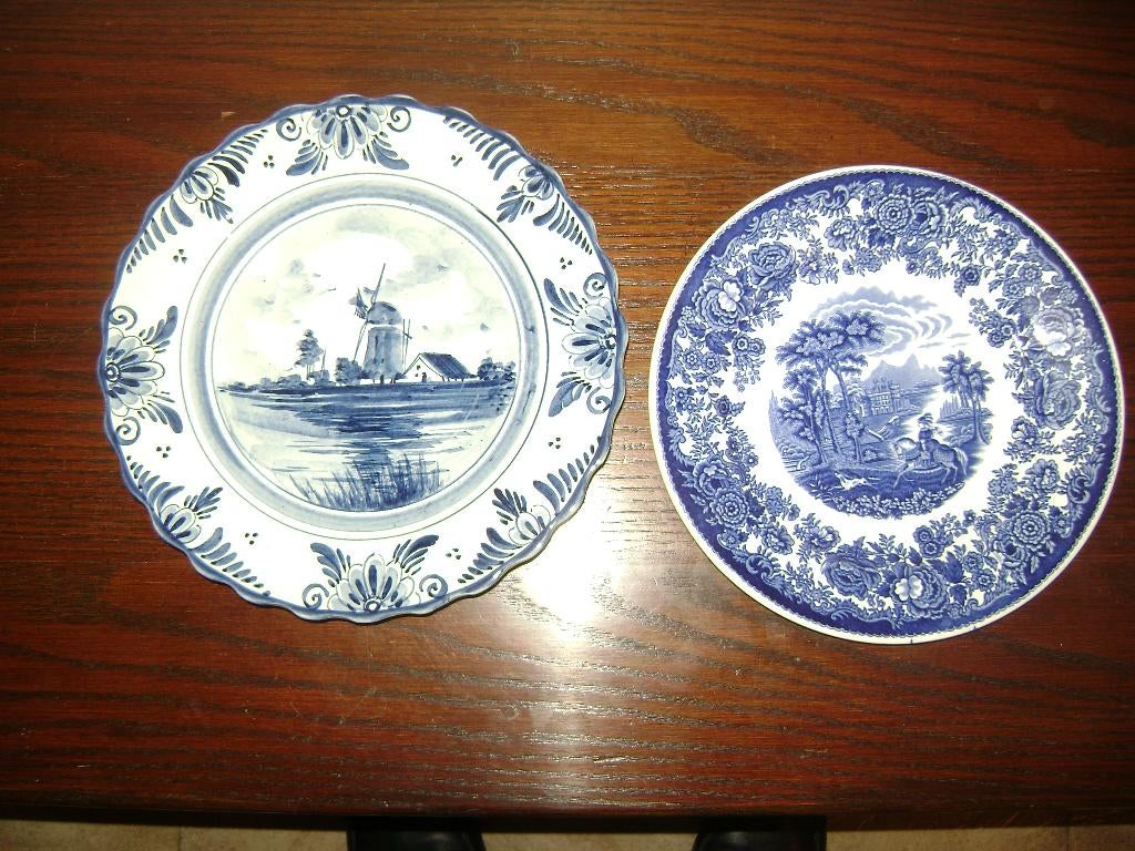Schotels van porselein van Hollandse Blauwe Delfts., Antiek en Kunst, Ophalen of Verzenden