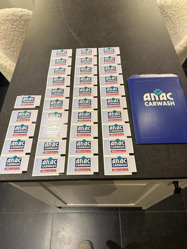 35 ANAC Carwash bon – Polish + Velgen Intensief – €19/stuk, Enlèvement ou Envoi, Neuf