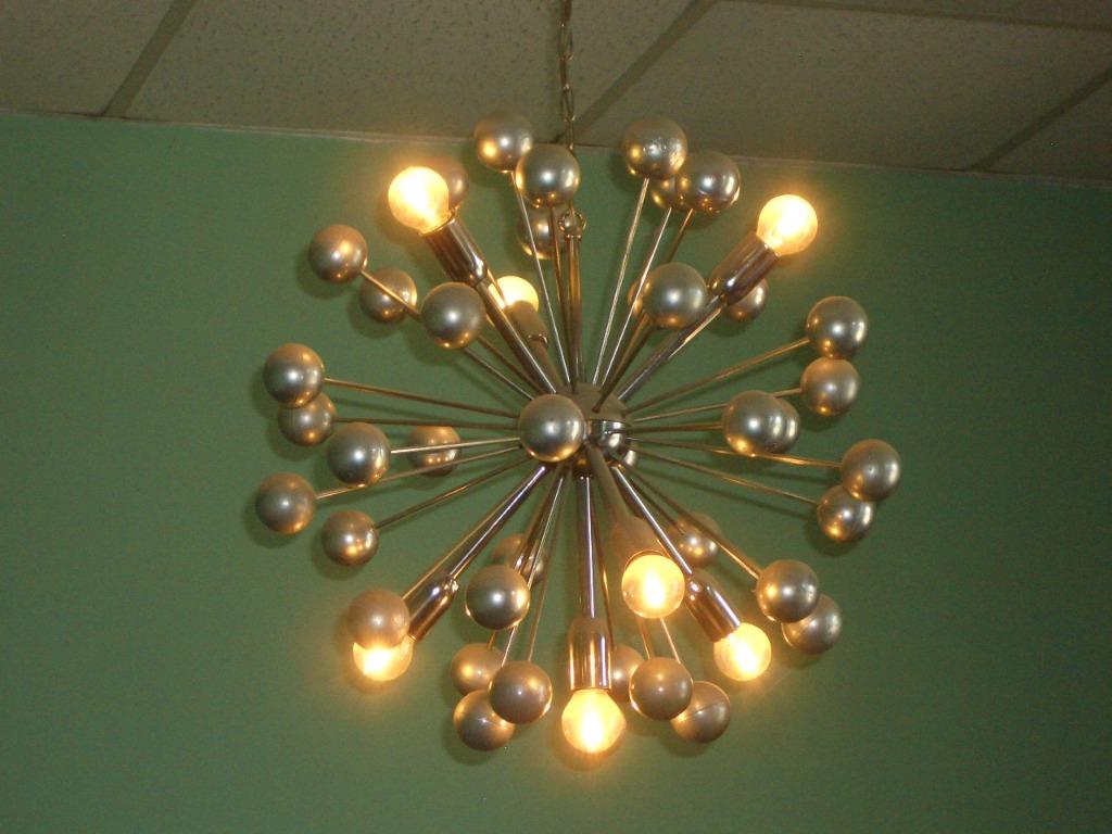 Lustre vintage Spoetnik Sputnik 1960, Enlèvement