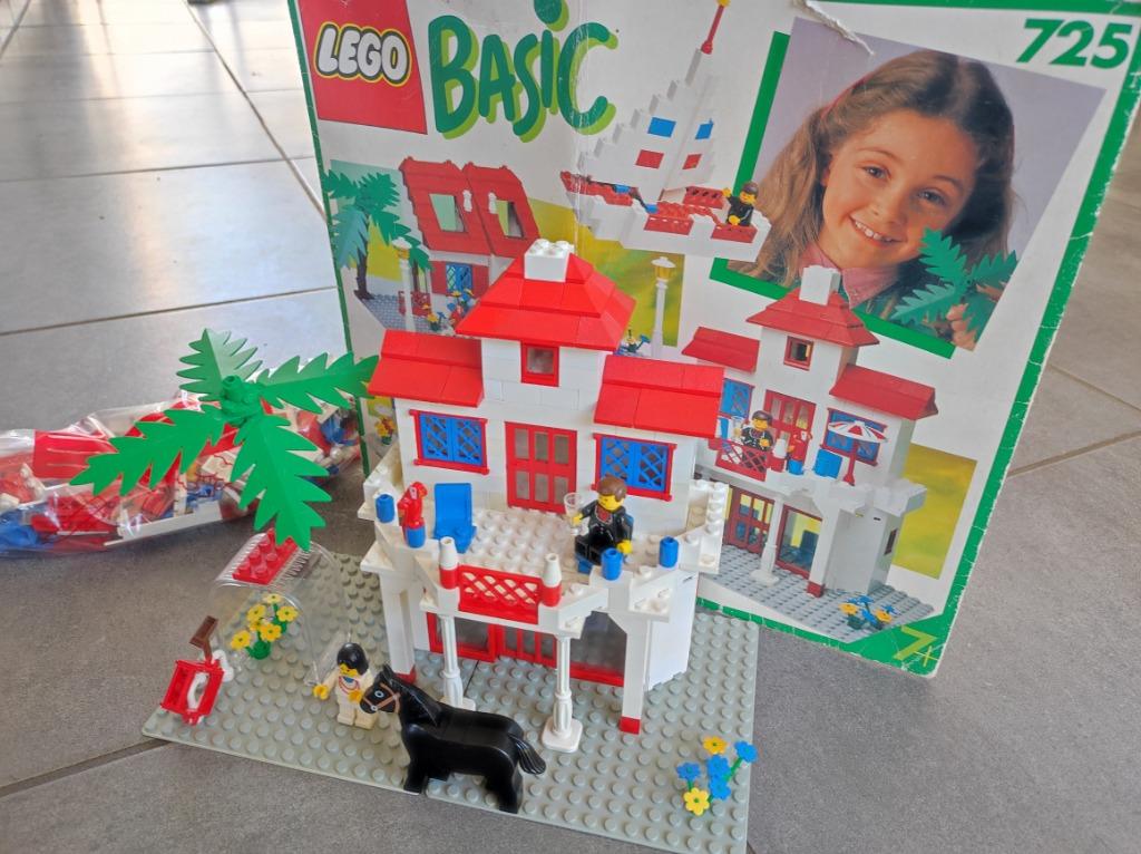Set de construction Lego Basic 725 de 1990 - ensemble comple, Enlèvement ou Envoi, Utilisé, Ensemble complet, Lego