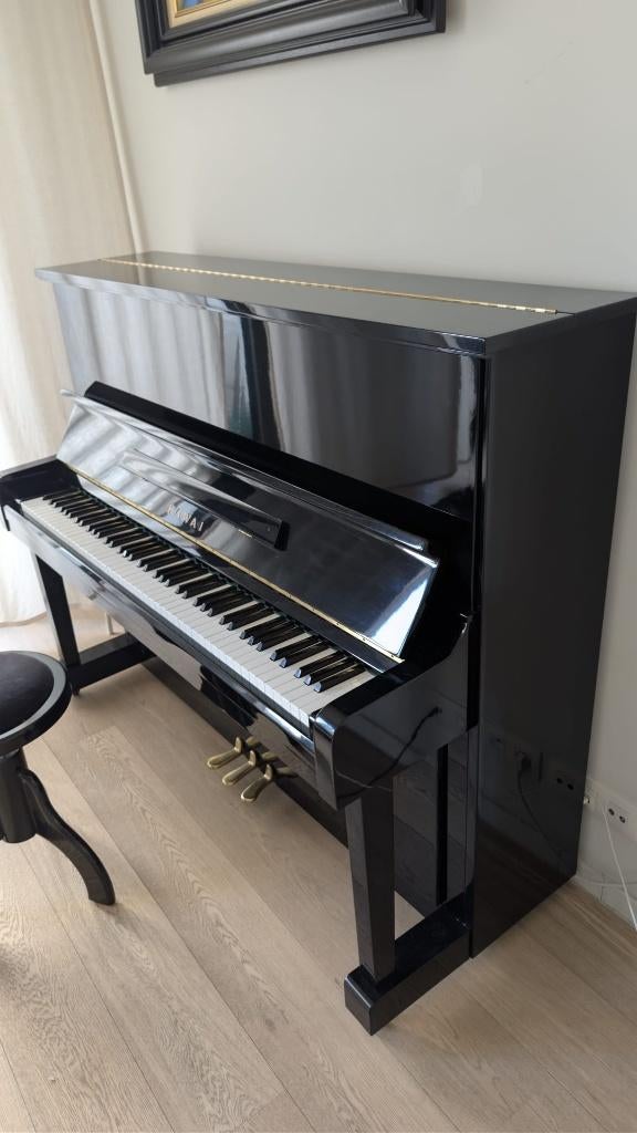 Kawai BL-12 — Japanse kwaliteitspiano uit 1979, Muziek en Instrumenten, Piano's, Gebruikt, Verzenden, Zwart, Piano